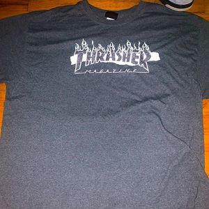 Grey Thrasher Shirt XL baggy shirt aesthetic